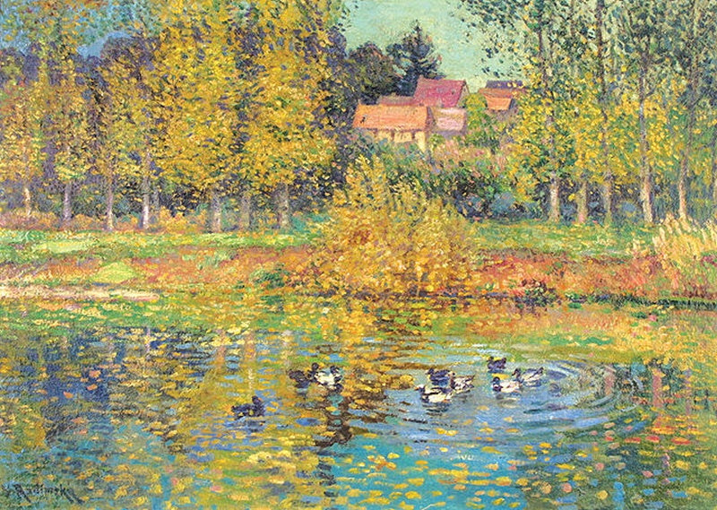 Pond in Normandy by Vaclav Radimsky,A3(16x12")Poster