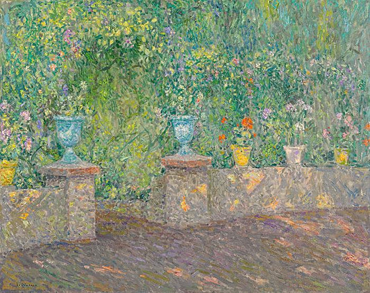 Faience Flower Pots, vintage artwork by Henri Le Sidaner, 12x8" (A4) Poster