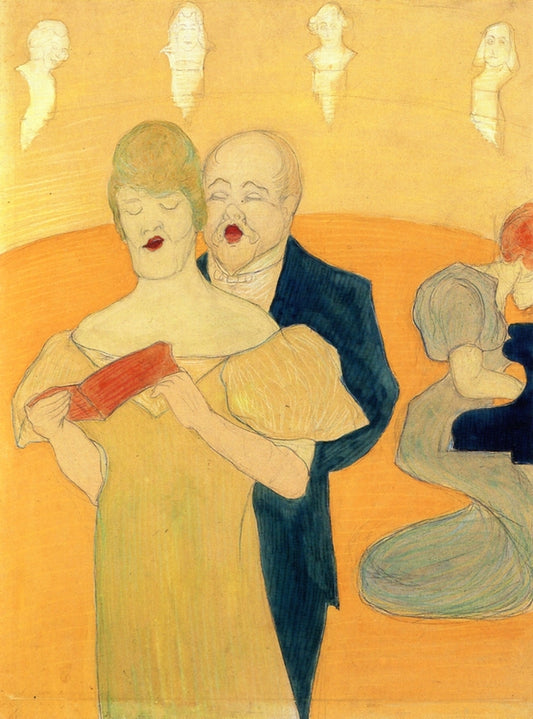A Pair of Singers by Marianne von Werefkin,A3(16x12")Poster