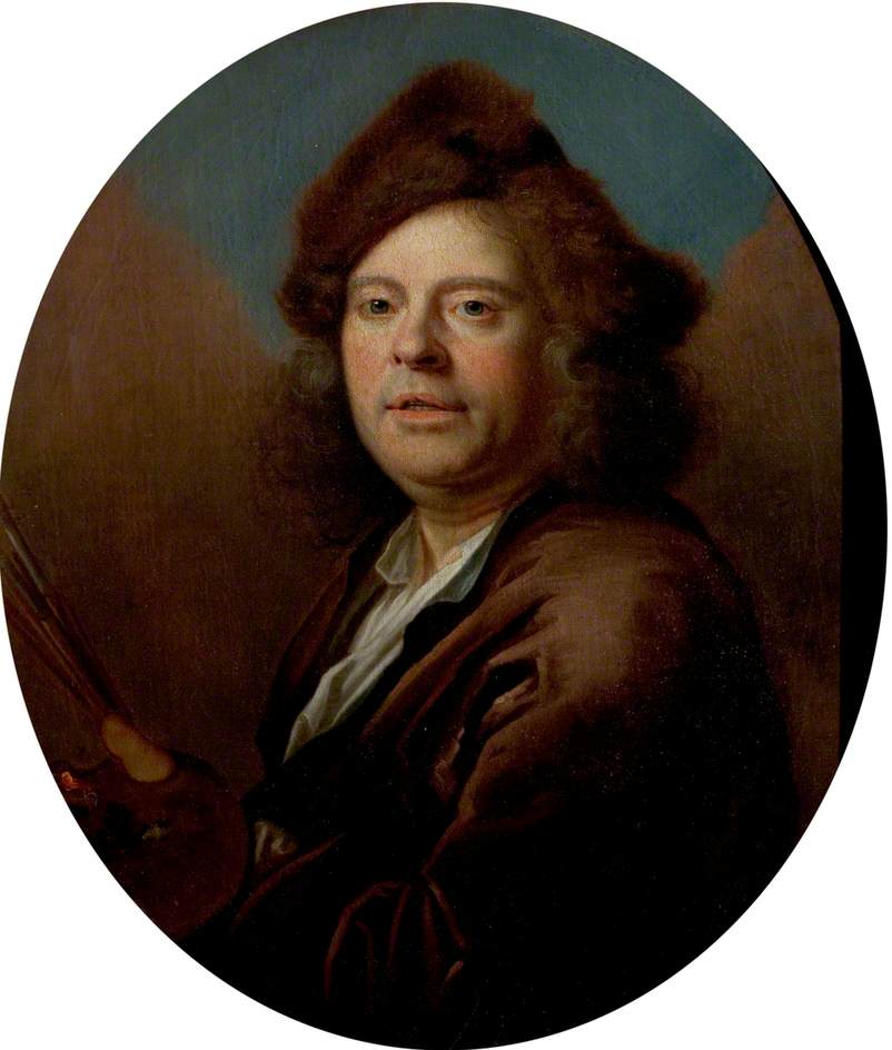 Jan Siberechts, vintage artwork by Nicolas de Largillière, 12x8" (A4) Poster