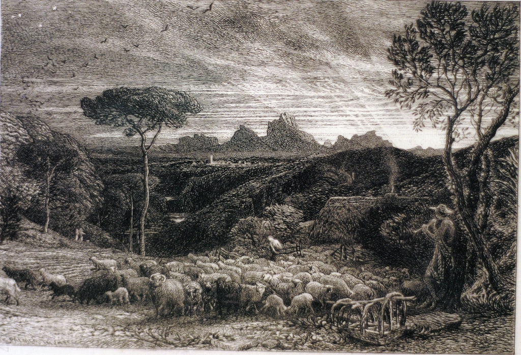 Opening the Fold, vintage artwork by Samuel Palmer, A3 (16x12") Poster Print