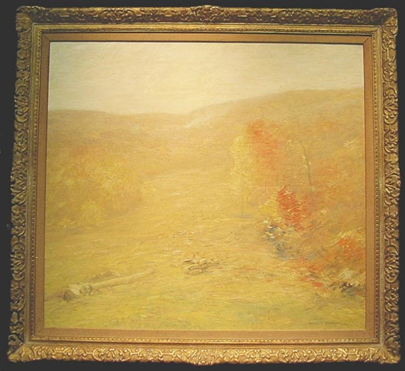 Grey and Gold, vintage artwork by J. Francis Murphy, 12x8" (A4) Poster
