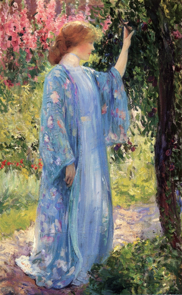 The Blue Kimono by Guy Orlando Rose,A3(16x12")Poster