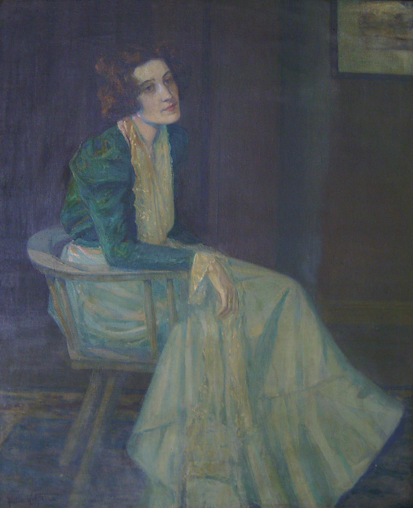Portrait of Hedda Eulenberg by Julie Wolfthorn,A3(16x12")Poster