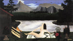 The Lady of the Lake, vintage artwork by Horace Pippin, 12x8" (A4) Poster