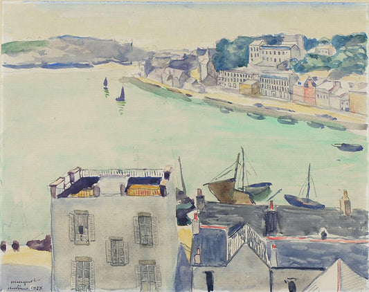 Audierne, vintage artwork by Albert Marquet, 12x8" (A4) Poster