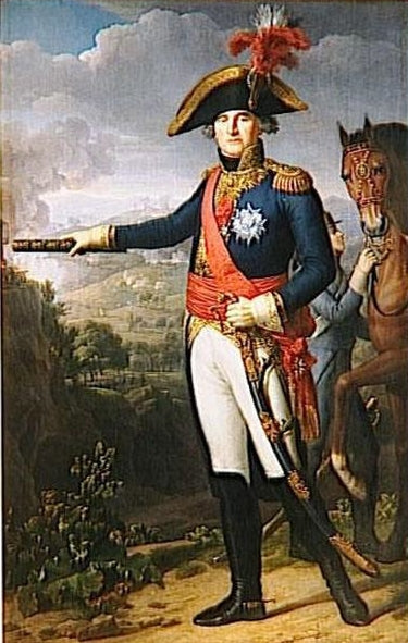 Jean-Mathieu-Philibert Serurier, Marechal of France, vintage artwork by Jean-Louis Laneuville, 12x8" (A4) Poster