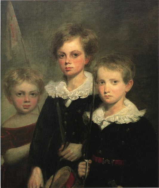 The Anderson Children, vintage artwork by Oliver Frazer, A3 (16x12") Poster Print