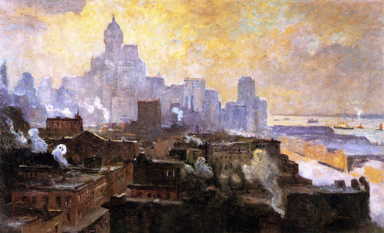 Mountains of Manhattan by Colin Campbell Cooper,A3(16x12")Poster