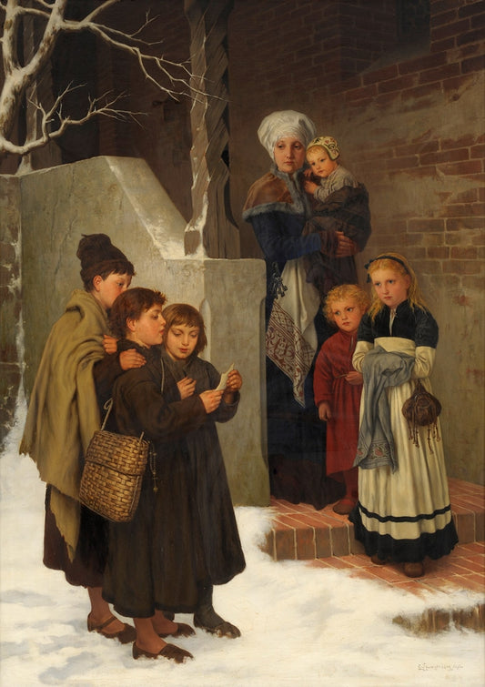 Convent School, vintage artwork by Gustav Spangenberg, 12x8" (A4) Poster
