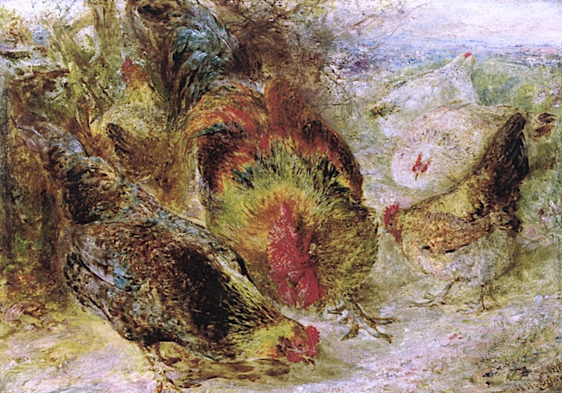 Chuck! Chuck! Chuck!, vintage artwork by William Huggins, A3 (16x12") Poster Print