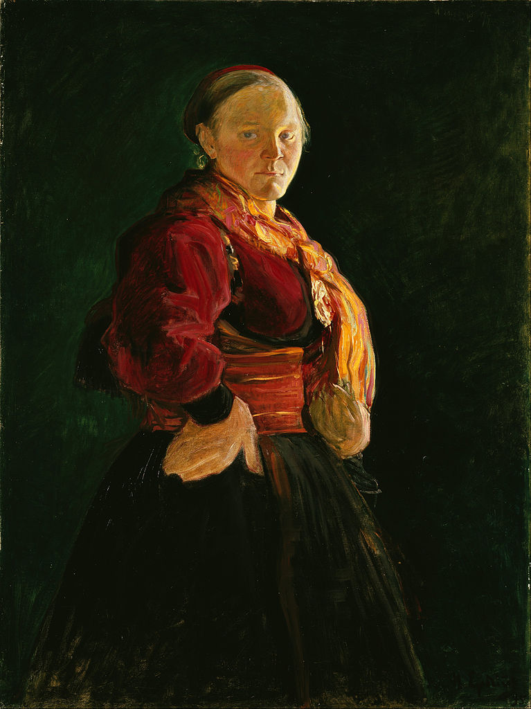 Portrait of Mari Clasen by Halfdan Egedius,16x12(A3) Poster