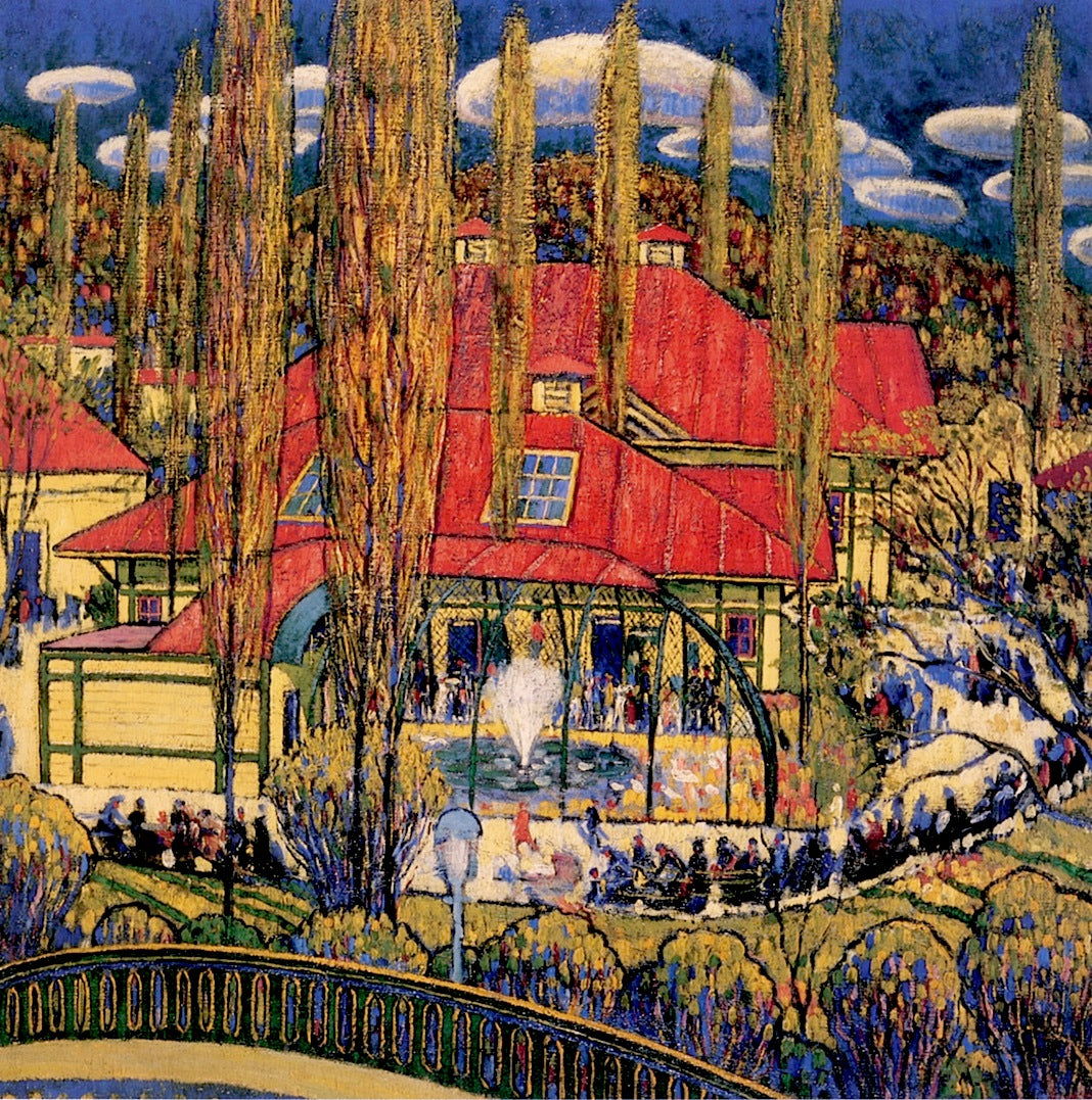 The Zoo, vintage artwork by Middleton Manigault, 12x8" (A4) Poster