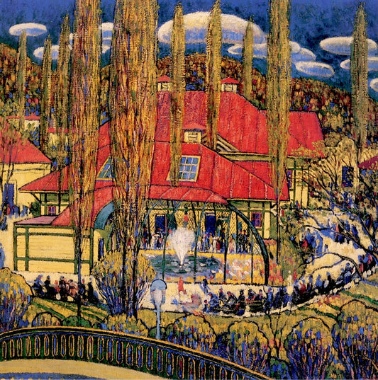 The Zoo, vintage artwork by Middleton Manigault, 12x8" (A4) Poster