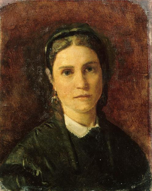 Portrait de Leonie d'Aunet, the Artist's Wife, vintage artwork by Francois-Auguste Biard, A3 (16x12") Poster Print