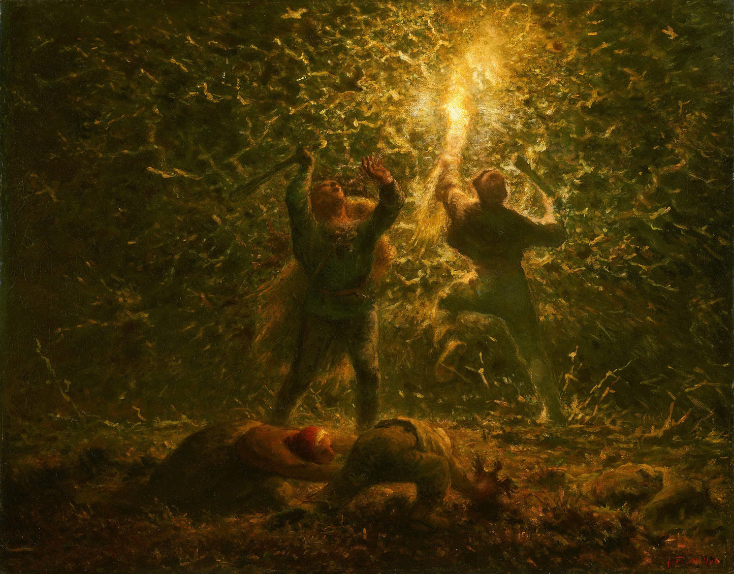 Bird’s-Nesters, vintage artwork by Jean-François Millet, A3 (16x12") Poster Print