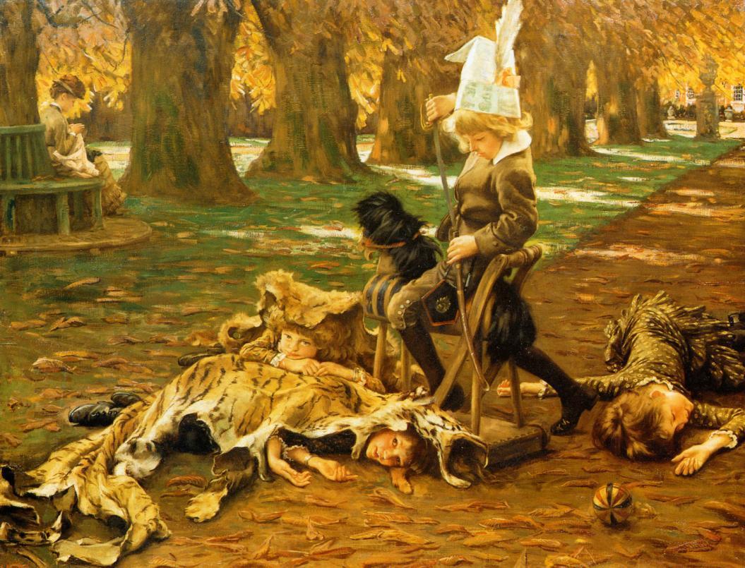 A Little Nimrod, vintage artwork by James Tissot, 12x8" (A4) Poster