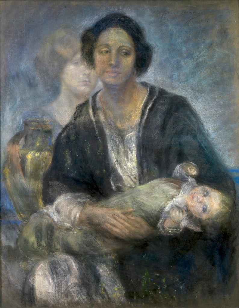 Italian Woman with Child by Alice Pike Barney,A3(16x12")Poster