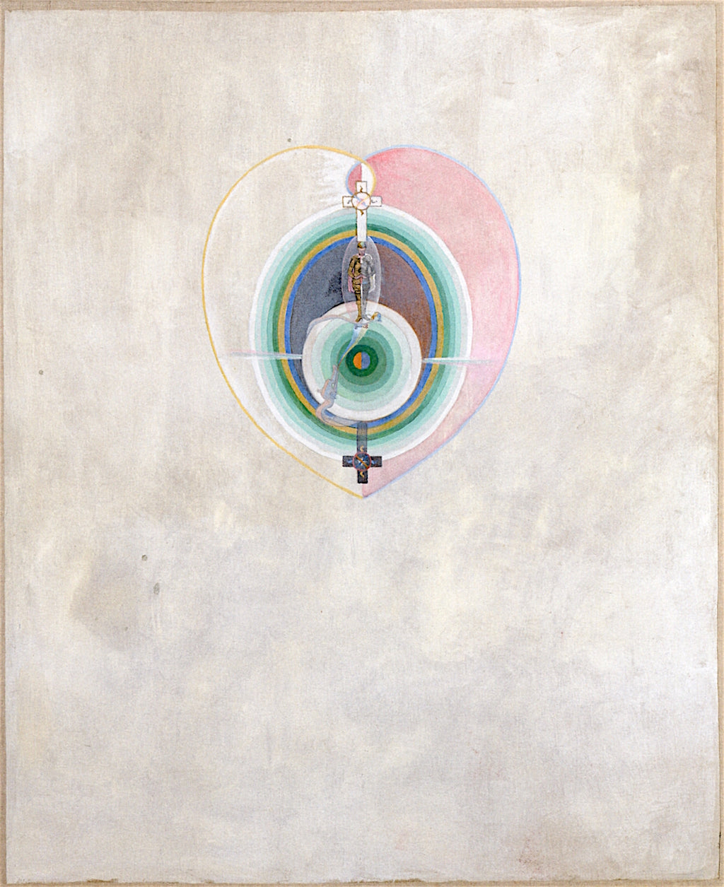 The Dove, No. 11, Group IX/UW, No. 35, vintage artwork by Hilma af Klint, 12x8" (A4) Poster