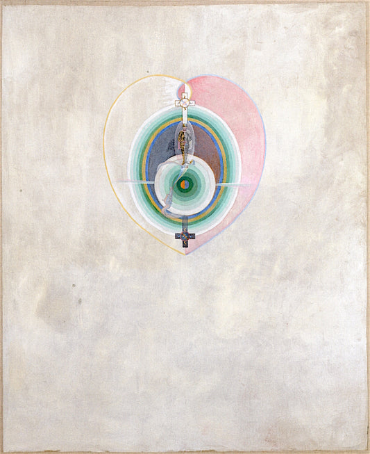 The Dove, No. 11, Group IX/UW, No. 35, vintage artwork by Hilma af Klint, 12x8" (A4) Poster