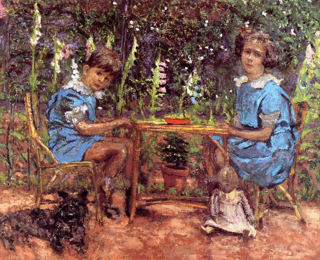 The Bassiano Children by edouard Vuillard,A3(16x12")Poster