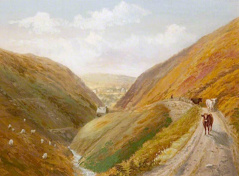 The Road to Glen Rushen, Patrick, vintage artwork by George Goodwin, 12x8" (A4) Poster