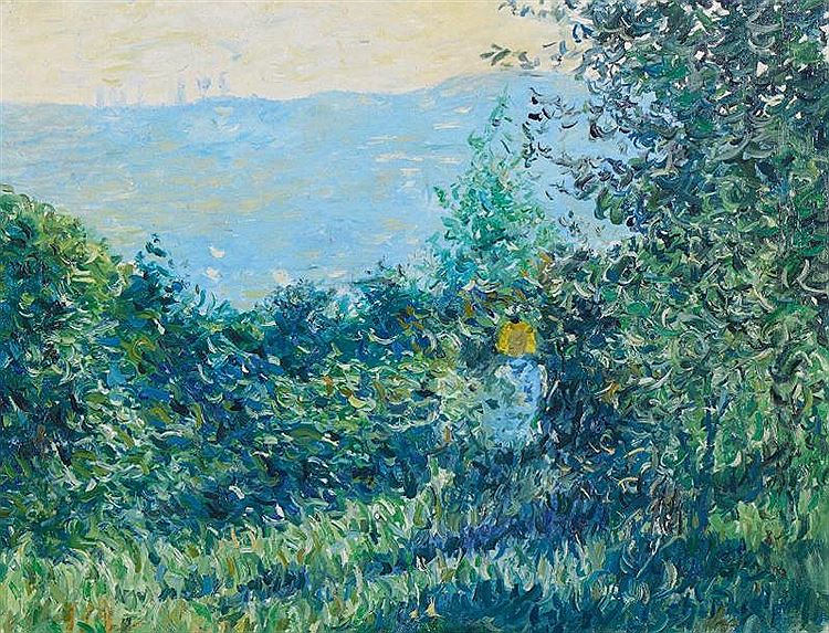 Child in the Bushes by Charles Frechon,A3(16x12")Poster