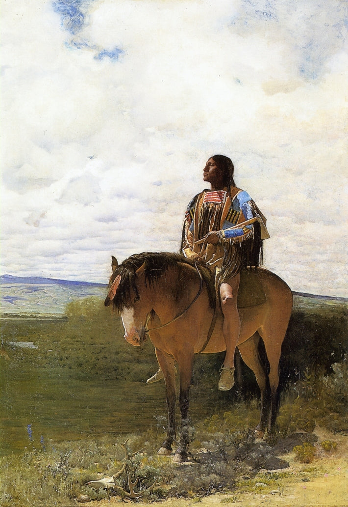 The Sioux Brave by George de Forest Brush,A3(16x12")Poster