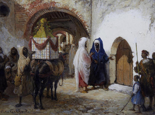 The Procession, vintage artwork by Victor Eeckhout, A3 (16x12") Poster Print