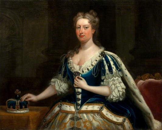 Queen Caroline of Brandenburg-Anspach, vintage artwork by Jacopo Amigoni, 12x8" (A4) Poster