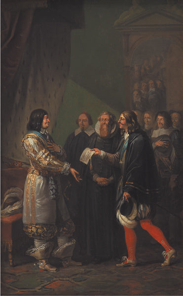 Absolute Monarchy Assigned to Frederik III in 1660, vintage artwork by Nicolai Abraham Abildgaard, 12x8" (A4) Poster