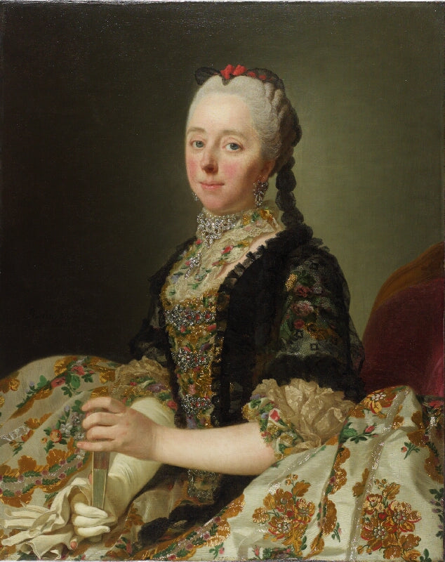 Isabella, Countess of Hertford, vintage artwork by Alexander Roslin, 12x8" (A4) Poster