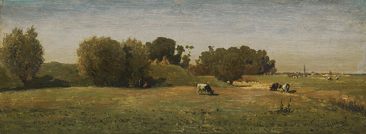Landscape at Abcoude, vintage artwork by Paul Joseph Constantin Gabriël, 12x8" (A4) Poster