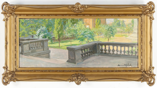 The Veranda by Oscar Gustaf Bjorck,A3(16x12")Poster