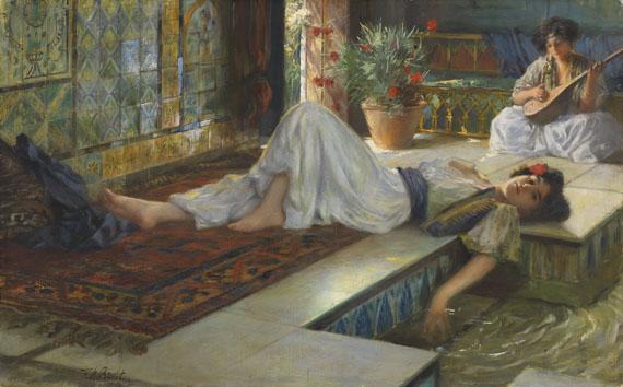  the Odalisques (Muße der Odalisken) by Ferdinand Max Bredt,A3(16x12")Poster