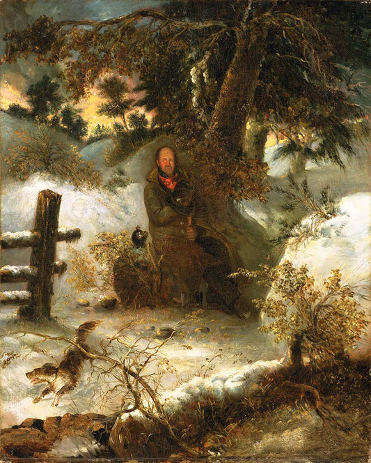 The Woodchopper, vintage artwork by George Loring Brown, A3 (16x12") Poster Print