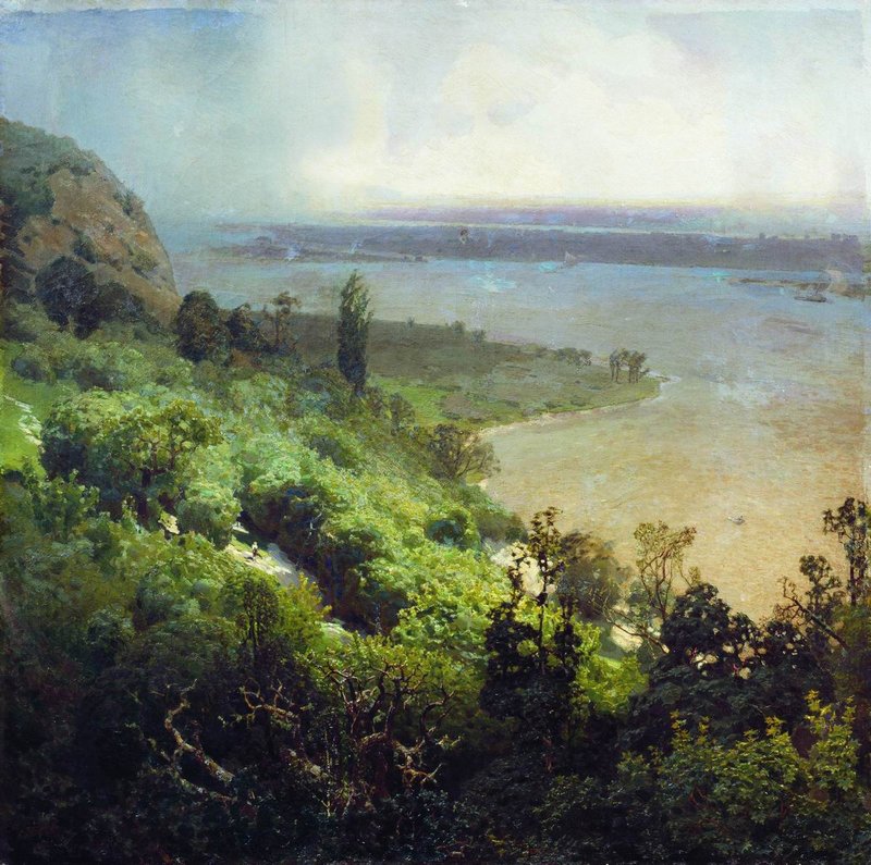 The Dnieper River before the Storm by Apollinari Vasnetsov,A3(16x12")Poster