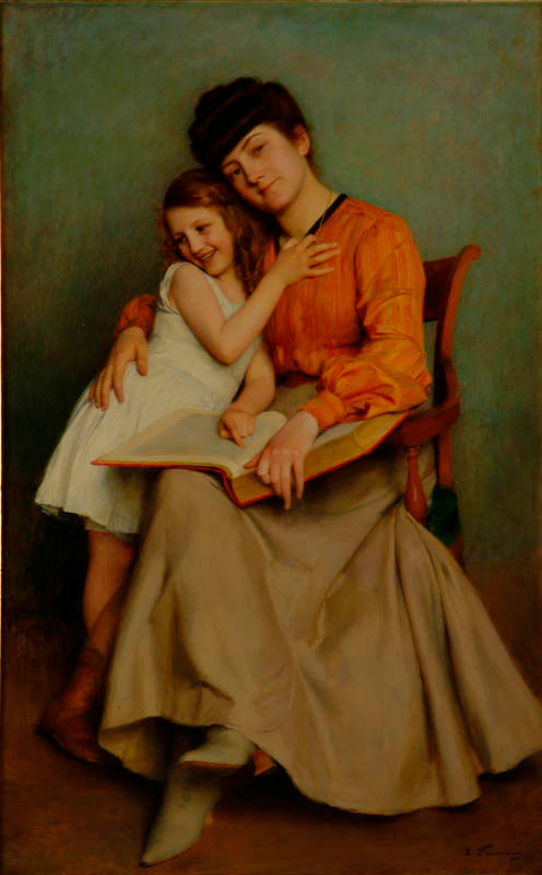 Premieres etudes (First lessons) by emile Friant,A3(16x12")Poster