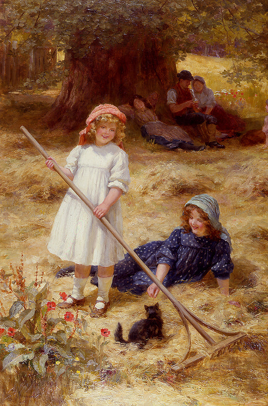 Summer's Fun, vintage artwork by George Sheridan Knowles, 12x8" (A4) Poster