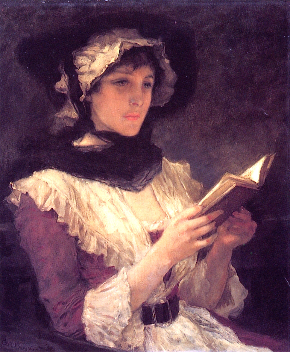 A Pause to Consider, vintage artwork by George Henry Boughton, 12x8" (A4) Poster