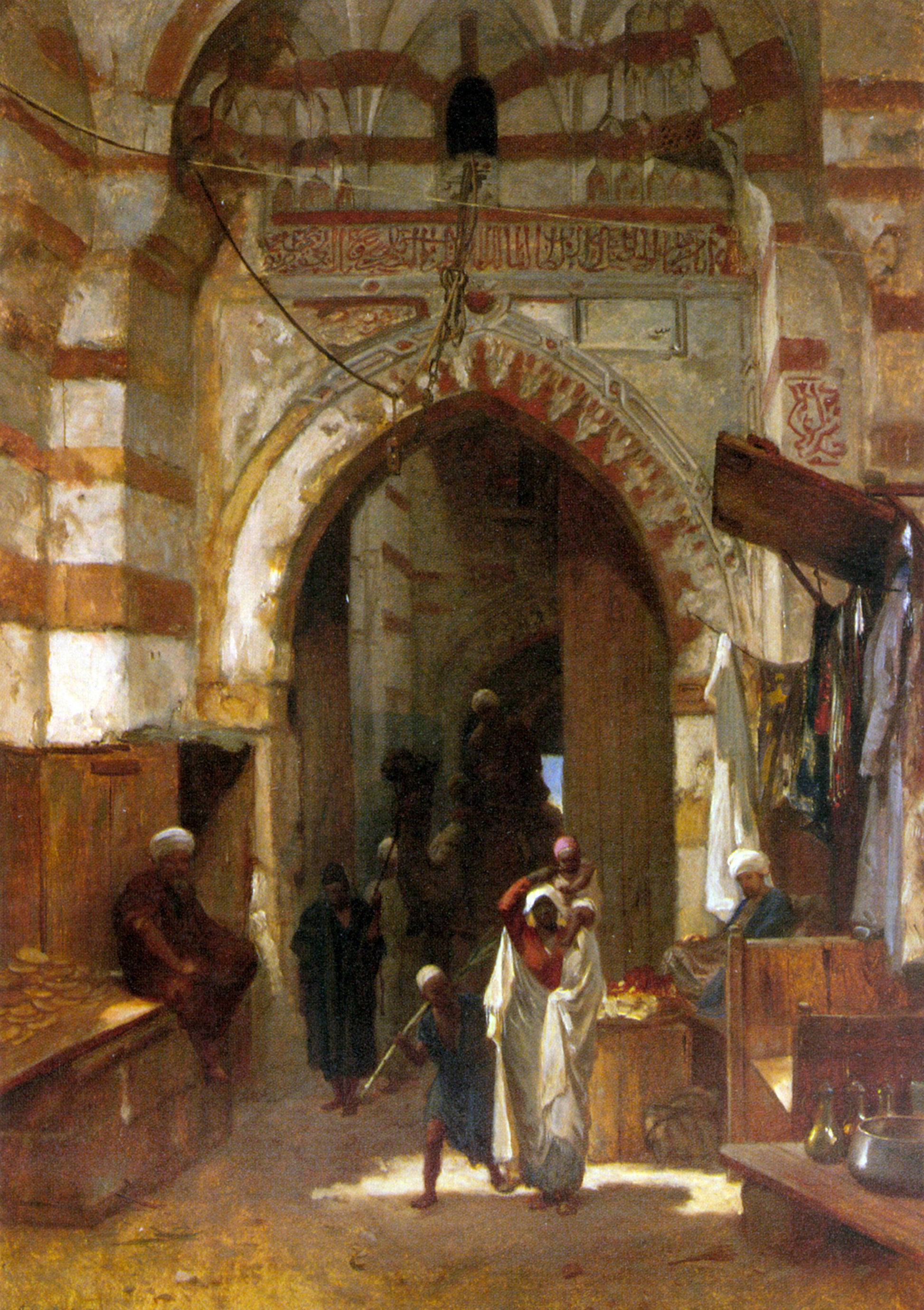The Grand Bazaar, Cairo, vintage artwork by Frederick Goodall, A3 (16x12") Poster Print
