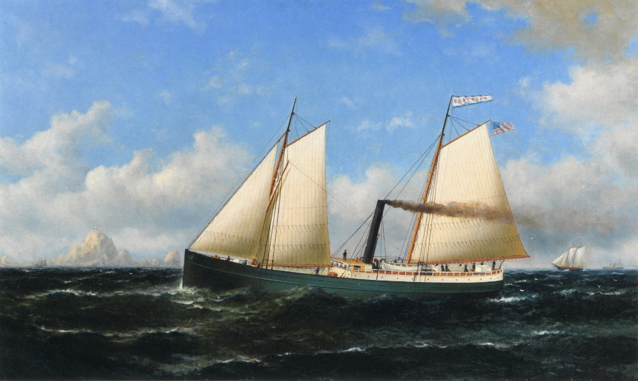 The Eastport, vintage artwork by William Coulter, 12x8" (A4) Poster