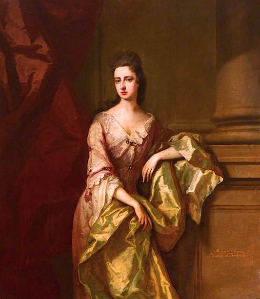 Margaret Sawyer, Countess of Pembroke, vintage artwork by Michael Dahl, 12x8" (A4) Poster
