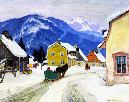 Laurentian Village by Clarence Gagnon,16x12(A3) Poster