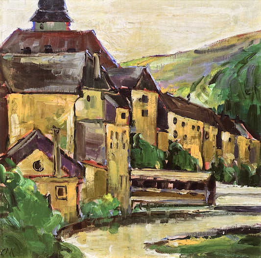 Waidhofen an der Ybbs by Carl Julius Rudolf Moll,A3(16x12")Poster