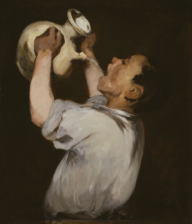 Boy with a Pitcher, vintage artwork by Édouard Manet, 12x8" (A4) Poster