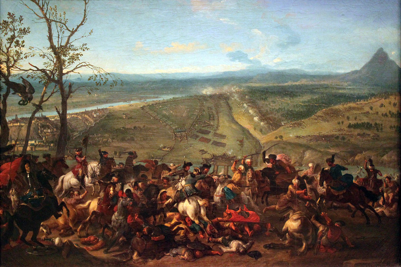 Prince Eugen of Savoy captures Belgrade on 16 August 1717, vintage artwork by Jan van Huchtenburgh, 12x8" (A4) Poster