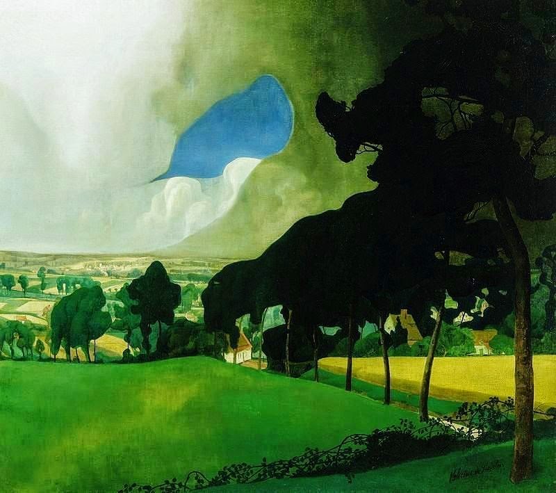 Rainy Day in Summer by Valerius de Saedeleer,A3(16x12")Poster