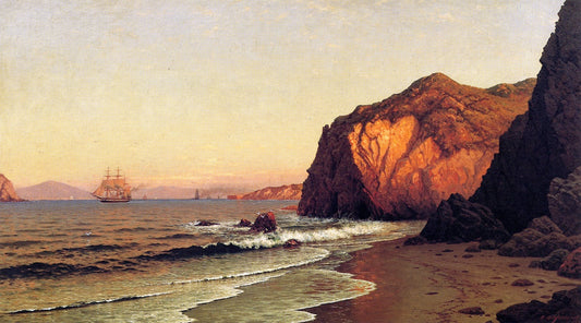 The Golden Gate, vintage artwork by Raymond Dabb Yelland, 12x8" (A4) Poster