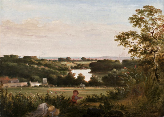 View from Belmont near Philadelphia, vintage artwork by John Neagle, A3 (16x12") Poster Print